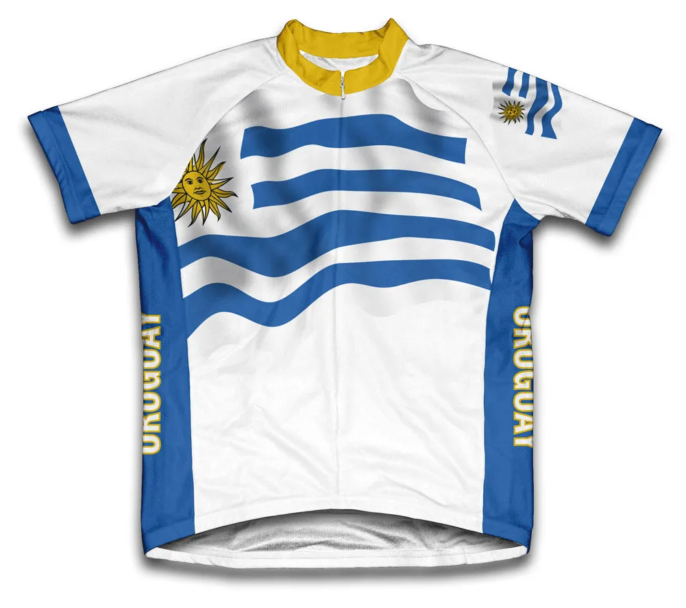 Uruguay Flag Cycling Jersey for Men and Women