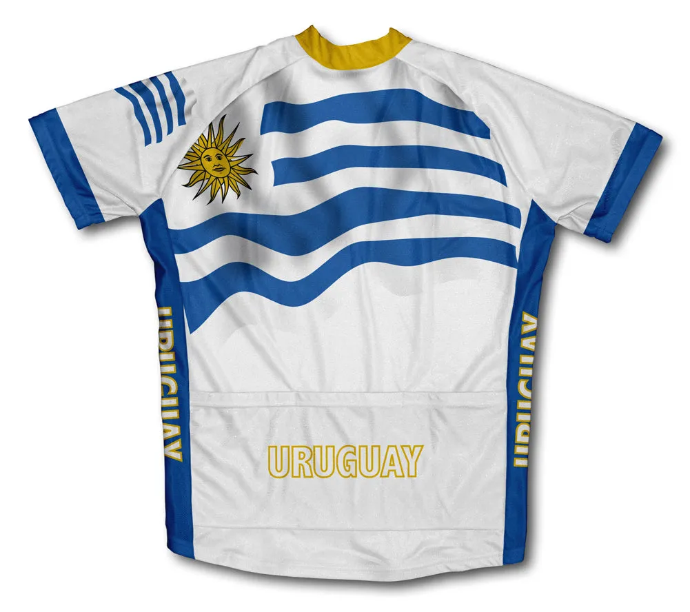 Uruguay Flag Cycling Jersey for Men and Women