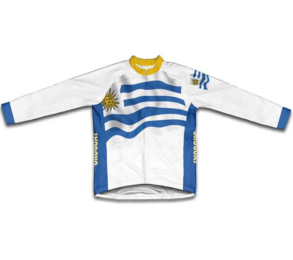 Uruguay Flag Cycling Jersey for Men and Women