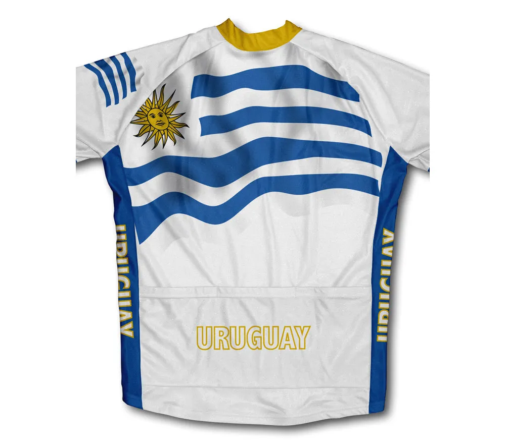 Uruguay Flag Cycling Jersey for Men and Women