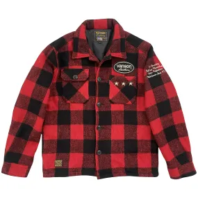 Vanson Leathers Buffalo Check Shirt Jacket - M/L