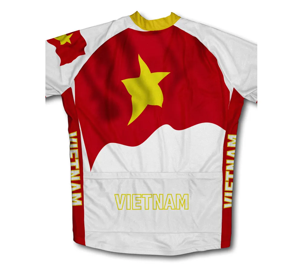 Vietnam Flag Cycling Jersey for Men and Women