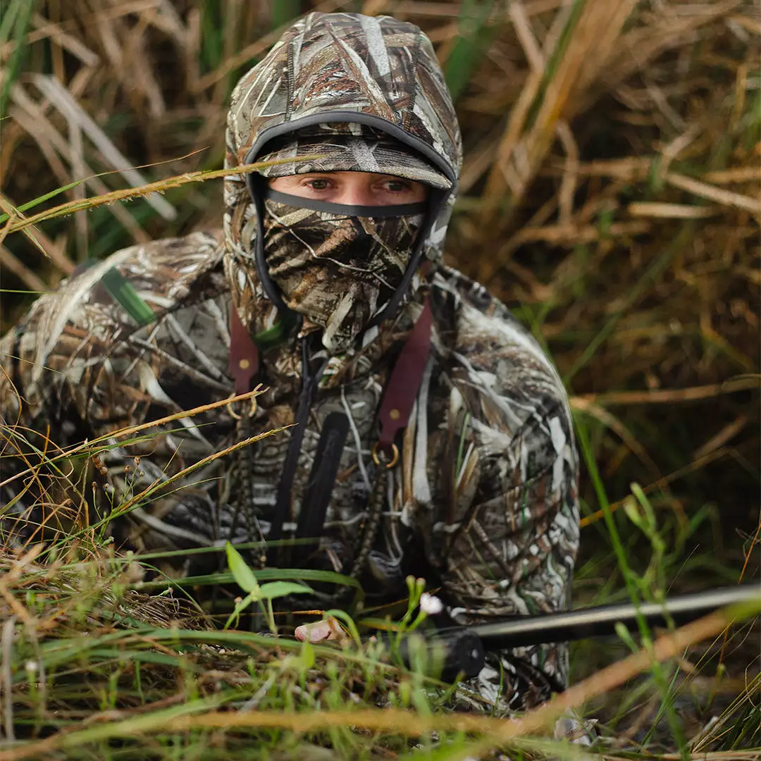 W3 Outbound Full Zip Hoodie: Water Resistant Hunting Hoodie with Face Mask