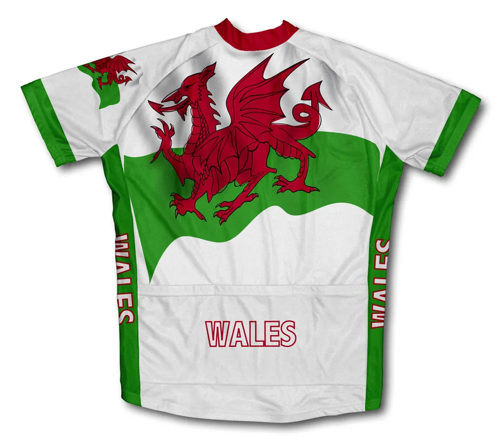 Wales Flag Cycling Jersey for Men and Women