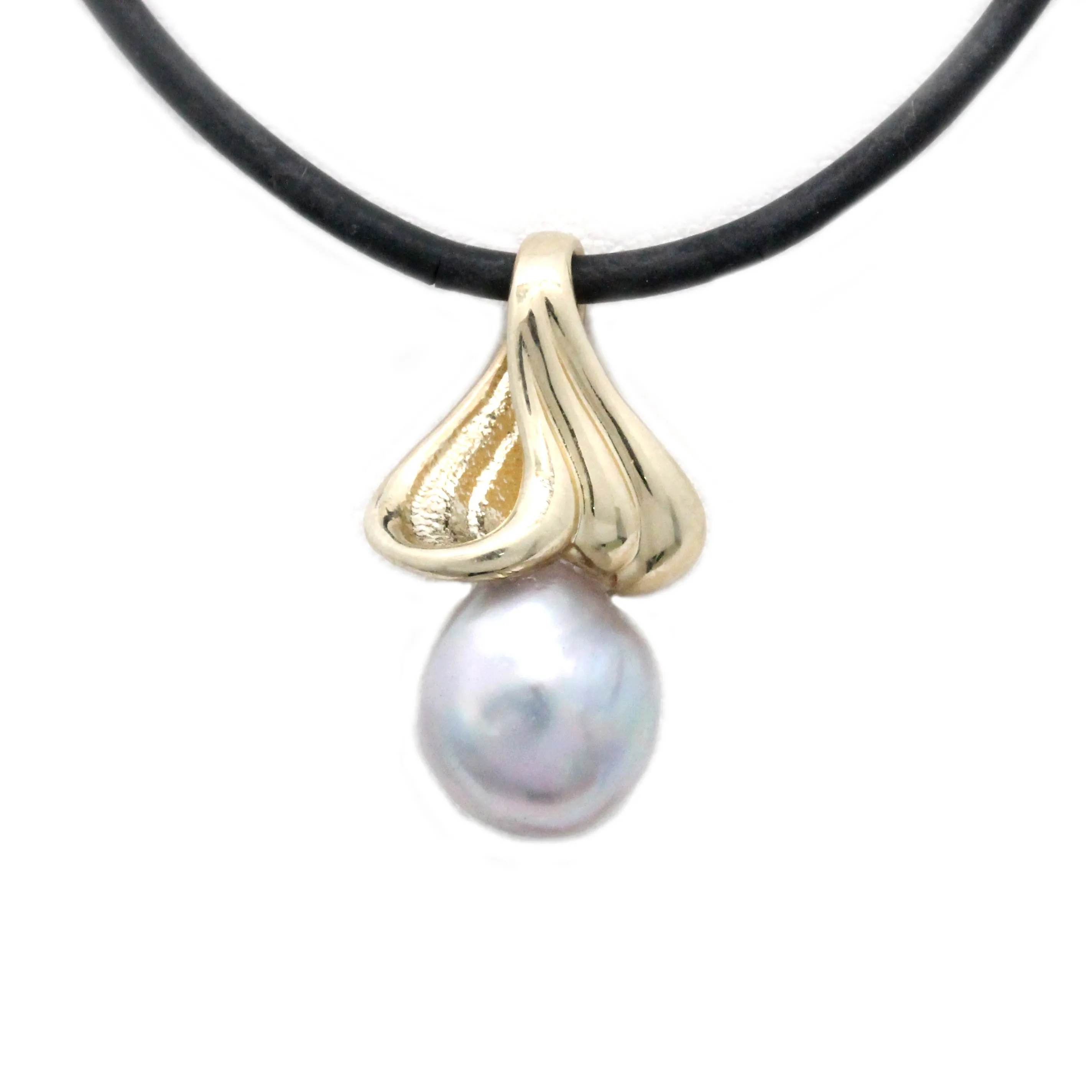 Waves 14K Gold Cortez Pearl Pendant