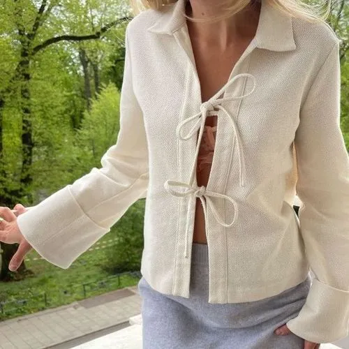 Women's Blouse Long Sleeve Sweaters & Cardigans Casual Streetwear Solid Color