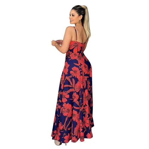 Women's Regular Dress Elegant Strap Sleeveless Printing Maxi Long Dress Daily