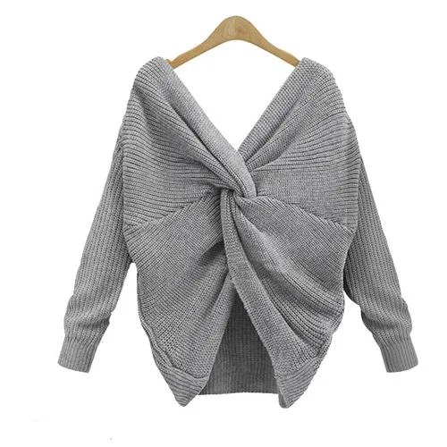 Women's Sweater Long Sleeve Sweaters & Cardigans Fashion Solid Color