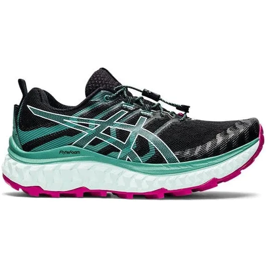 Women's Asics Trabuco Max, Black/Soothing Sea, 9.5 B Medium