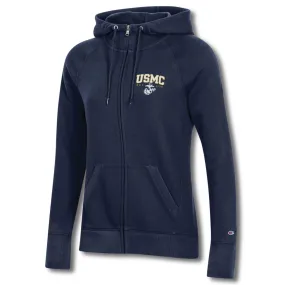 Women's USMC Champion Full Zip Hoodie