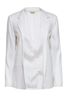 Zadig & Voltaire - Ivory Open Front Blazer Sz S